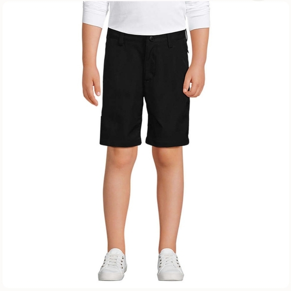 LandsEnd Boys Active Chino Uniform Shorts - Picture 2 of 6